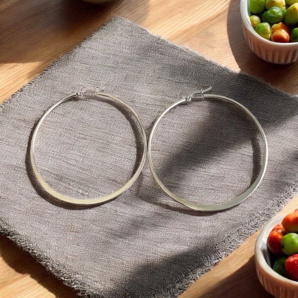 🆕 Stainless Steel Circle Earrings